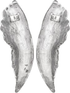 vidaXL Rzeźba skrzydeł anioła Srebrna Polystone 31 x 5 x 91 cm 5