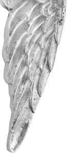 vidaXL Rzeźba skrzydeł anioła Srebrna Polystone 31 x 5 x 91 cm 7