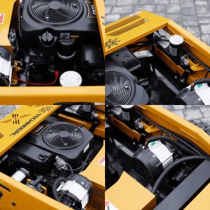 Kosiarka Spalinowa Zdalnie Sterowana 80cm Gąsienie 452cm3 16KM Pług 116cm 15