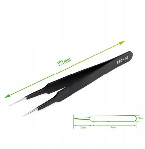 Narzędzia do Lutowania w Walizce 14 Sztuk Trzecia Ręka Odsysac Pęseta Drut 7