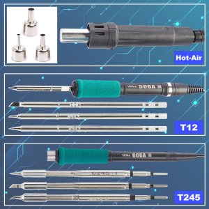 Techrebal Stacja Lutownicza Hot Air Lutownica 706 II Zszywacz Zszywki Zasilacz 30V 5A 10