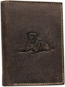 Portfel męski tłoczony N4-CHM-DOG-1-BL c. brązowy 1