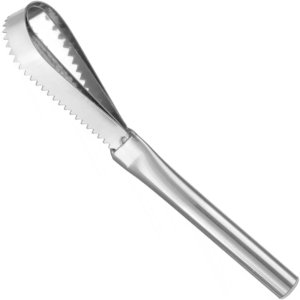 Skrobak do usuwania łusek z ryb stalowy 240 x 46 mm 5