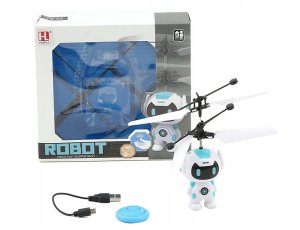 Robot latający na podczerwień, sterowany dłonią, kabel do ładowania USB   IR 534872 cena za 1 szt 2