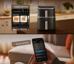 COSORI Turbo Tower Pro Smart Wi-Fi 10,8 l Double Stack Airfryer ceramiczny 2