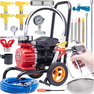 Agregat Malarski do Malowania 18L/min 3500W 4 Dysze Filtry 2x Lanca Wąż 8m 1