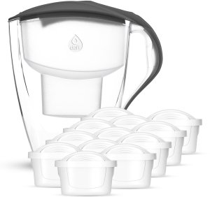 Zestaw dzbanek filtrujący Dafi OMEGA czarny 4 l manualny 12 wkładów Unimax 1