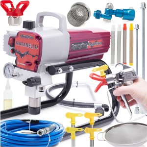 Agregat Malarski 1700W 2,2L/min 4x Dysza 4x Filtr 2x Lanca Sitko Wąż 8M 1