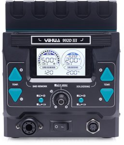 Stacja Lutownicza Hot Air Yihua 992D-III 1220W Uchwyt na Kolbę Uchwyt PCB 2