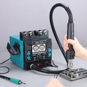 Stacja Lutownicza Hot Air Yihua 992D-III 1220W Uchwyt na Kolbę Uchwyt PCB 3