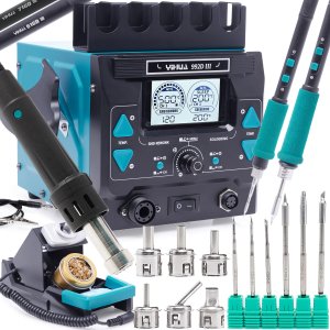 Stacja Lutownicza Hot Air Yihua 992D-III 1220W Uchwyt na Kolbę Uchwyt PCB 5