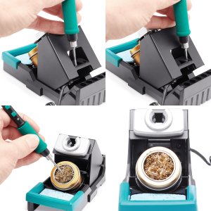 Stacja Lutownicza Hot Air Yihua 992D-III 1220W Uchwyt na Kolbę Uchwyt PCB 9