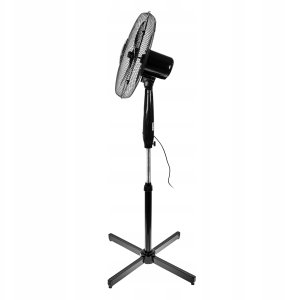 Wentylator Stojący Wiatrak Podgłogowy Na Pilota Timer Oscylacja 40W 3 Tryby 3