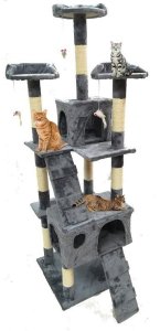 Duży Drapak dla kota legowisko wieża słupki sizalowe wysoki 170cm 2