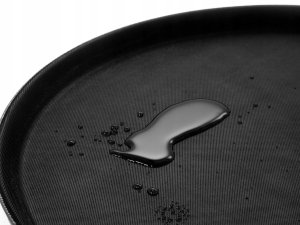 Taca kelnerska, okrągła o średnicy 355 mm, antypoślizgowa , czarna | TECHNICA, Silver Line 4