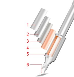 3x Grot MAGMA C210 do Lutownicy Yihua Aixun JBC OSS Aifen Sugon Techrebal 7