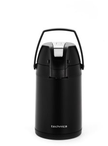 Termos próżniowy 3 l z pompką i uchwytem, czarny | TECHNICA, Black Series 1