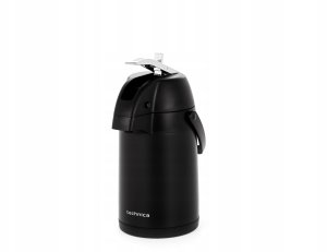 Termos próżniowy 3 l z pompką i uchwytem, czarny | TECHNICA, Black Series 4
