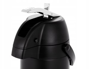 Termos próżniowy 5 l z pompką i uchwytem, czarny | TECHNICA, Black Series 5