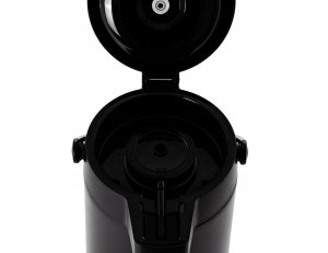 Termos próżniowy 5 l z pompką i uchwytem, czarny | TECHNICA, Black Series 9