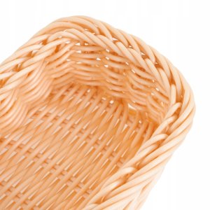 Koszyk na sztućce z polirattanu 270x100x45 mm, beżowy | TECHNICA, Gold Line 3