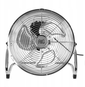 Wentylator Podłogowy Mocny Wiatrak Cyrkulator Przemysłowy Stal Chromowana 2