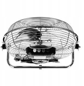 Wentylator Podłogowy Mocny Wiatrak Cyrkulator Przemysłowy Stal Chromowana 4