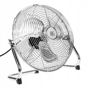 Wentylator Podłogowy Mocny Wiatrak Cyrkulator Przemysłowy Stal Chromowana 6