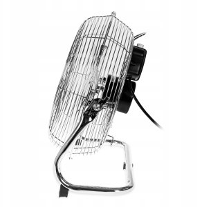 Wentylator Podłogowy Mocny Wiatrak Cyrkulator Przemysłowy Stal Chromowana 9