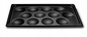 Blacha do smażenia na 12 jajek GN 1/1 aluminiowa z powłoką nieprzywierającą Teflon Xtra | TECHNICA, Gold Line 6