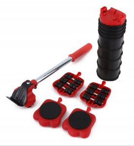 Zestaw ROLKI TRANSPORTOWE do Mebli 150kg TRANSPORTU PRZESUWANIA Podnośnik 11