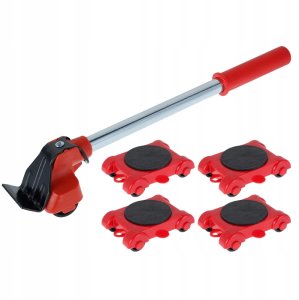 Zestaw ROLKI TRANSPORTOWE do Mebli 150kg TRANSPORTU PRZESUWANIA Podnośnik 2