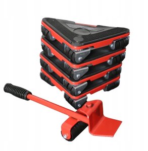 Zestaw ROLKI TRANSPORTOWE do Mebli 150kg TRANSPORTU PRZESUWANIA Podnośnik 3