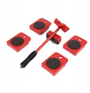 Zestaw ROLKI TRANSPORTOWE do Mebli 150kg TRANSPORTU PRZESUWANIA Podnośnik 4