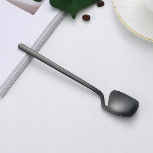 Zestaw SZTUĆCÓW Stal Nierdzewna Nowoczesne 32szt MATOWE Komplet CZARNE 8