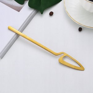 Zestaw SZTUĆCÓW Stal Nierdzewna Nowoczesne 32szt MATOWE Komplet ZŁOTE 5