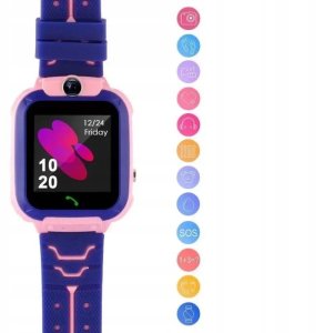 Zegarek SMARTWATCH dla DZIECKA GPS Lokalizator SOS Połączenia Wodoszczelny 11