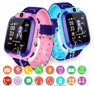 Zegarek SMARTWATCH dla DZIECKA GPS Lokalizator SOS Połączenia Wodoszczelny 3