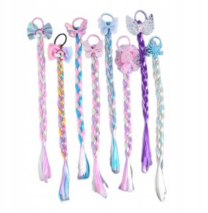 WŁOSY SYNTETYCZNE WARKOCZYKI DOCZEPIANE kolor A1 3