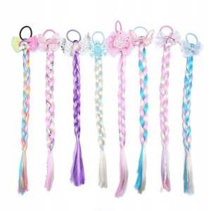 WŁOSY SYNTETYCZNE WARKOCZYKI DOCZEPIANE kolor A1 4