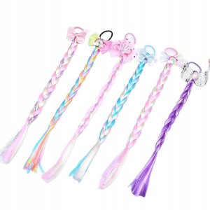 WŁOSY SYNTETYCZNE WARKOCZYKI DOCZEPIANE kolor A1 7