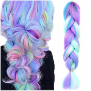 WŁOSY SYNTETYCZNE WARKOCZYKI DOCZEPIANE kolor A1 8