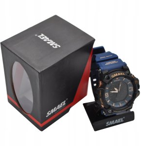 Zegarek ITIMPORT ZEGAREK MĘSKI SMAEL DUAL SPORTOWY WODOSZCZELNY W10 3