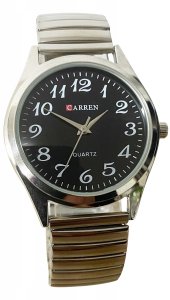 ZEGAREK DAMSKI MĘSKI WYGODNY NA GUMCE BRANSOLETA Czytelny dla SENIORÓW 2