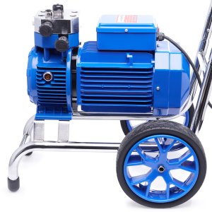 Techrebal Duży Mocny Agregat Malarski 4500W 28L/min Wąż 15m 3x Dysza Lanca Rama Inox 3