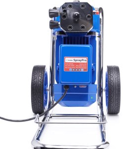 Techrebal Duży Mocny Agregat Malarski 4500W 28L/min Wąż 15m 3x Dysza Lanca Rama Inox 8