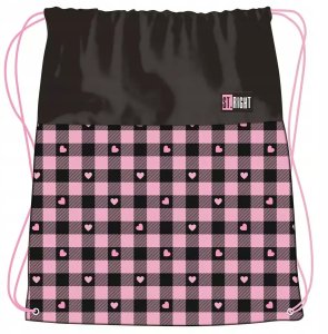 WOREK NA BUTY STRIGHT PINK CHECKERED FOL 1