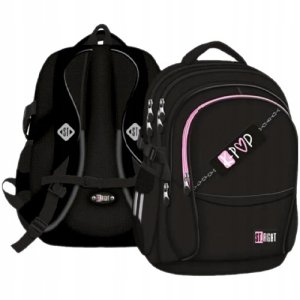 PLECAK 30X42X16 1ZAM 5KIESZ STRIGHT PINK K-POP F 1