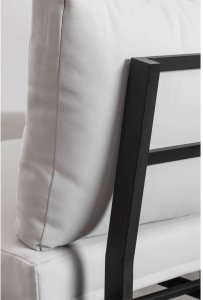 Zestaw ogrodowy: 4-osobowy narożnik ze stolikiem kawowym, aluminium i drewno akacjowe Kalen 6