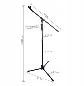 STAND4ME M4 solidny statyw mikrofonowy łamany uchwyt 10